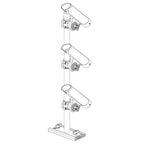 Scotty 333 Track Mounted Rod Tree - Rodmaster II Rod Holders