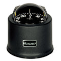 Ritchie SP-5-B GlobeMaster pedestal mount compass black wrinkle finish 5-degree card 12V