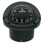 Ritchie HF-743 Helmsman CombiDial flush mount compass in black with NiteVu illumination