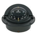 Ritchie F-83 Voyager flush mount marine compass in black with 3-inch CombiDamp dial and NiteVu illumination