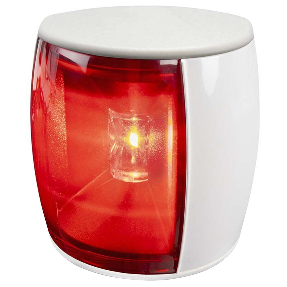 Hella Marine NaviLED PRO port navigation lamp with white shroud and red lens, 3NM, IP67 sealed