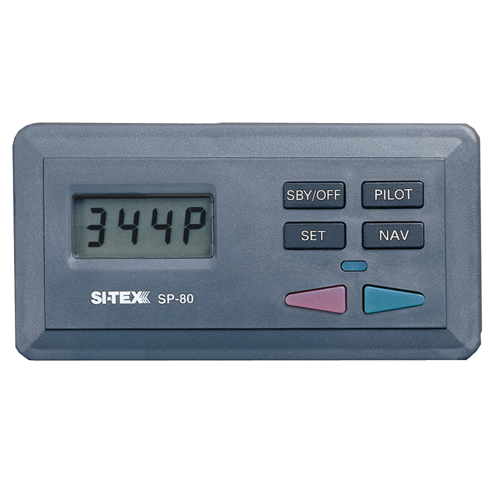 SI-TEX SP-80-3 fixed-mount autopilot system with hydraulic pump and rotary feedback unit