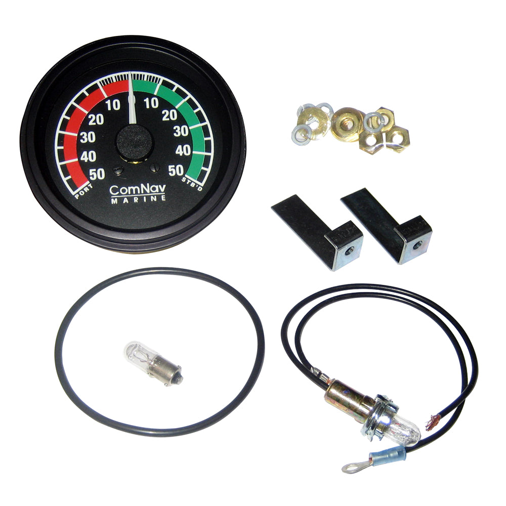 SI-TEX SRA-1 rudder angle indicator with analog dial showing port and starboard scale markings