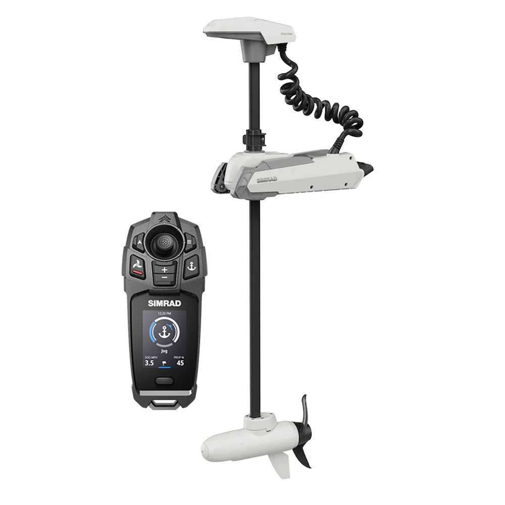 Simrad RECON SW 60-inch saltwater trolling motor with FreeSteer joystick remote and color LCD display