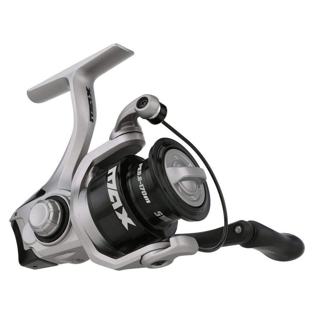 Abu Garcia Max X SP2000 spinning reel with asymmetric graphite frame and machined aluminum braid-ready spool