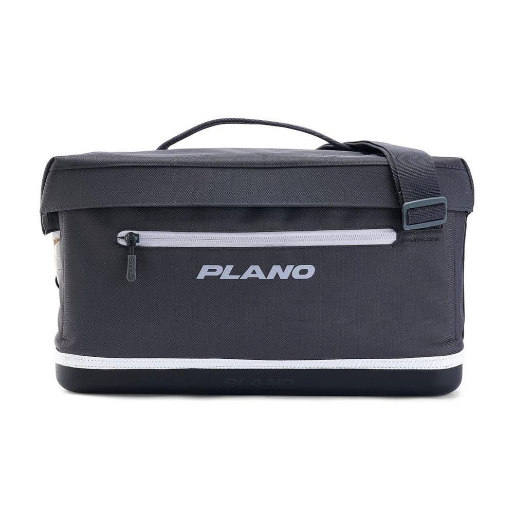 Plano Weekend Soft Sider Tackle Bag 3700 in Slate with molded waterproof base and die-cut tool sleeves