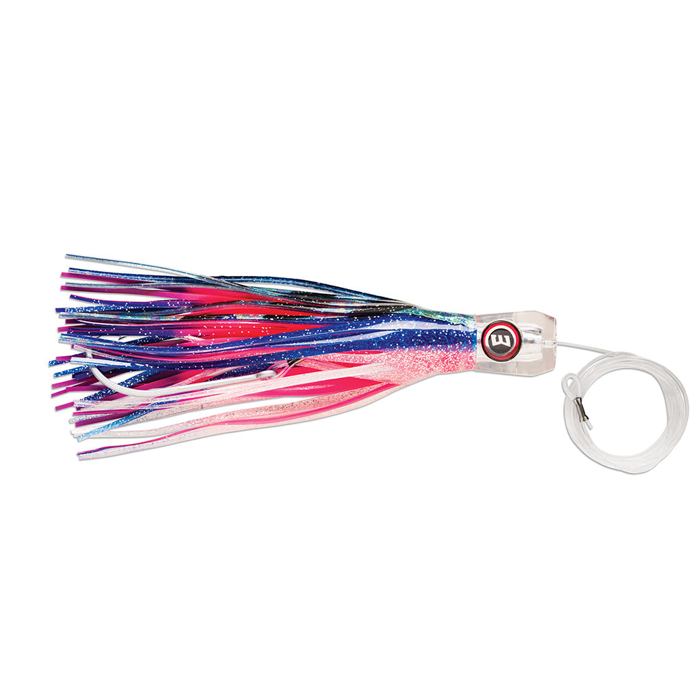Williamson Big Game Catcher 8 8.25 inch trolling jig in Slushy color with holographic foil skirt and VMC hook