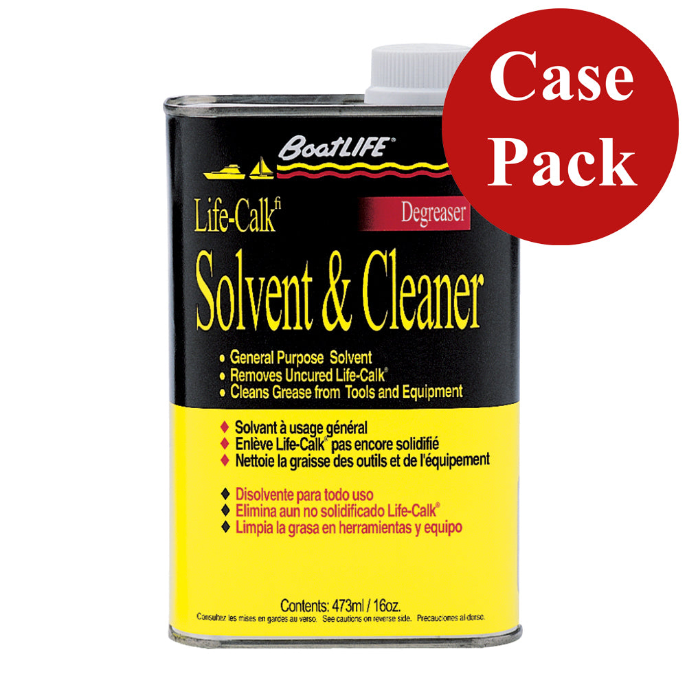 BoatLIFE Life-Calk Solvent and Cleaner 16oz bottles case of 12 acetone-free fiberglass-safe marine cleaner