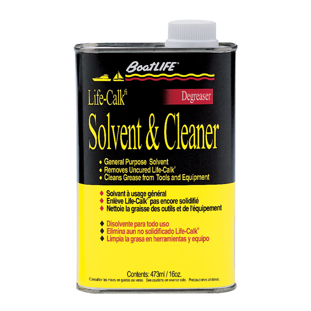 BoatLIFE Life-Calk Solvent and Cleaner 16oz bottle for fiberglass and marine sealant surface prep