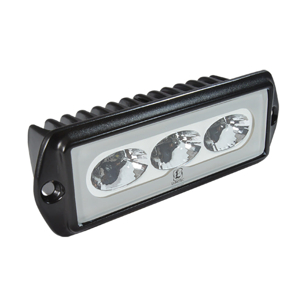 Lumitec CapriLT flush mount LED flood light white non-dimming black housing