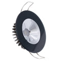 Lumitec Illusion flush mount RGBW LED down light black housing chrome reflector bezel-free profile