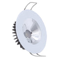 Lumitec Illusion flush mount RGBW warm white LED down light white housing chrome reflector