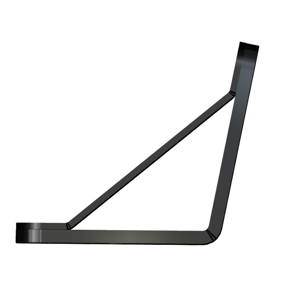 Power-Pole Deck Mount - 0" Setback - 6" Rise - Black