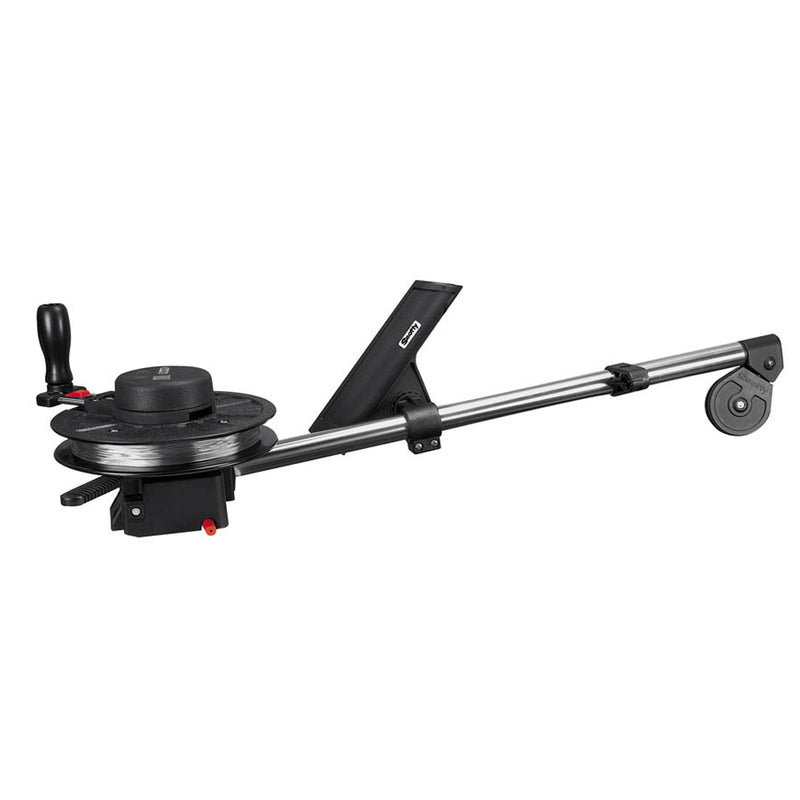Scotty 1085 Strongarm 30-inch manual downrigger with Rodmaster II rod holder and tilt-up mounting bracket