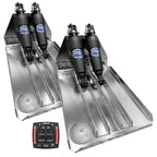 Bennett Marine BOLT 14x23 dual electric trim tab system with One Box Indication Unit helm keypad