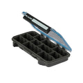 Plano Waterproof Stowaway 3500 tackle tray with transparent lid and adjustable dividers