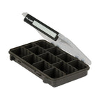 Plano Stowaway 3600 tackle storage tray with transparent lid and adjustable dividers