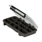 Plano Stowaway 3500 clear-lid tackle storage box with adjustable divider compartments