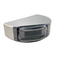 Lumitec brushed aluminum surface mount port navigation light in red for vessels up to 165 feet