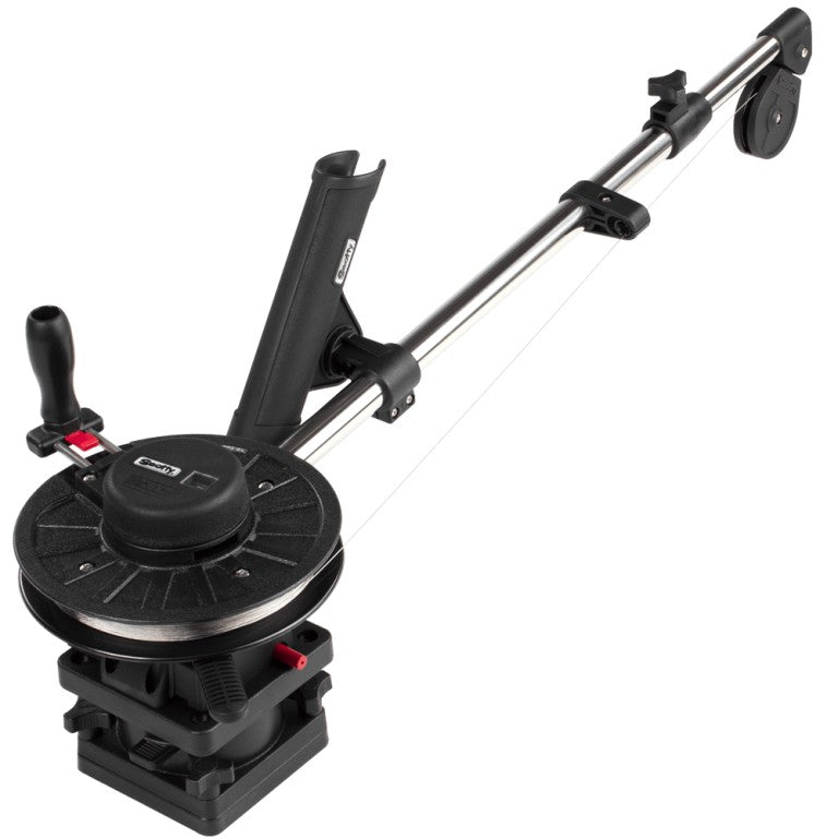 Scotty 1091 Telescoping 60" Longarm Combo Manual Downrigger w/ Swivel Base