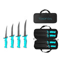 Toadfish Fixed Filet Knife Set - 4 Knives - 5”, 6”, 7” & 8” Fixed Knives