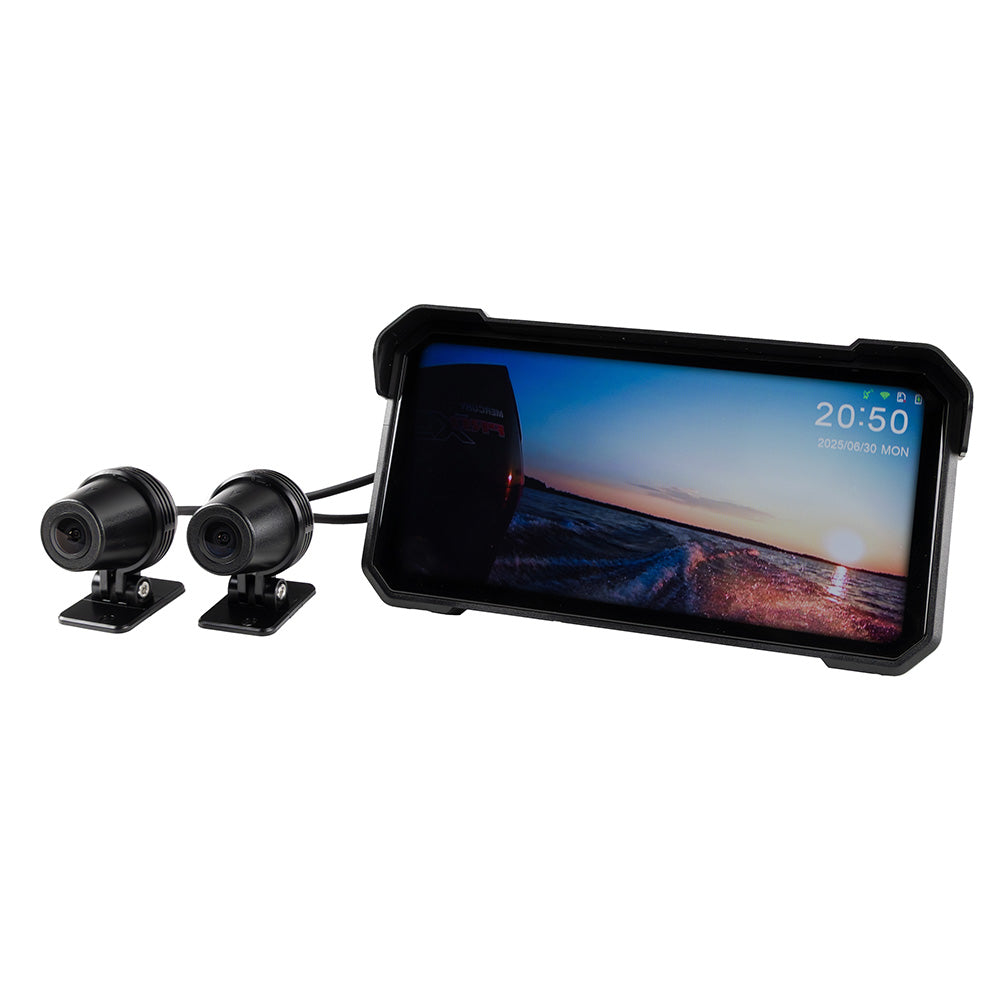 Aqua-Vu The Captain 4K LCD Display and Dual Camera System for golf carts, ATVs, UTVs, and boats