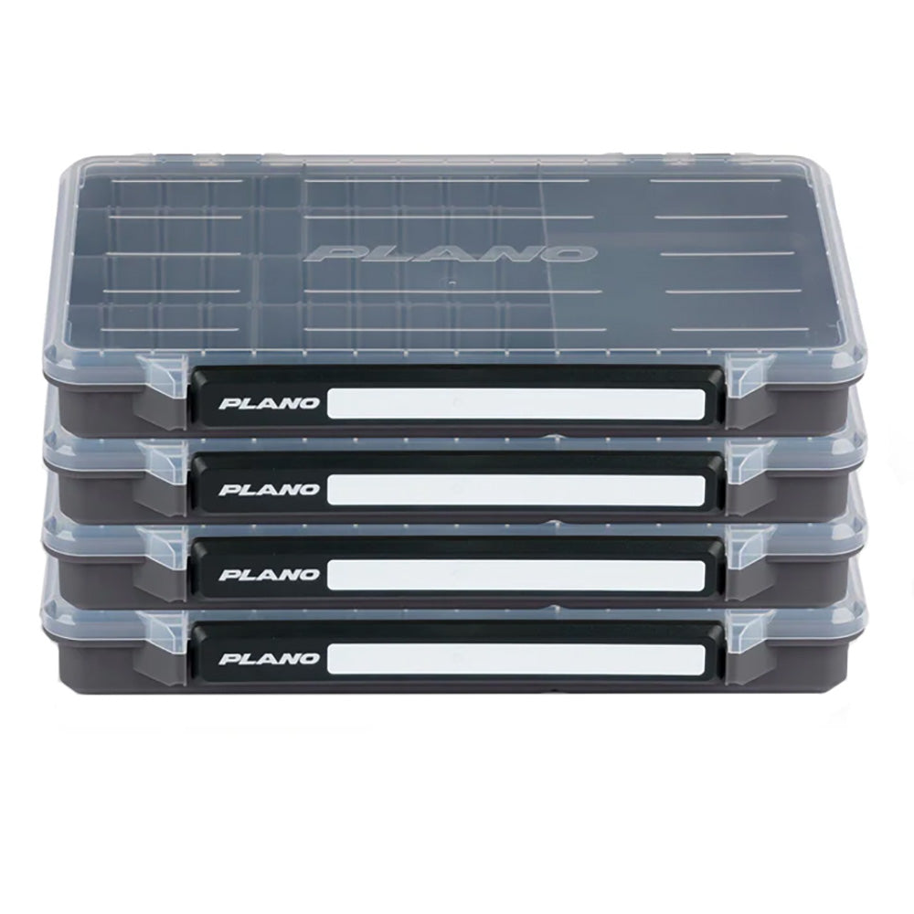 Plano StowAway 3600 50/50 Split tackle storage box 4-pack with transparent lid and adjustable dividers