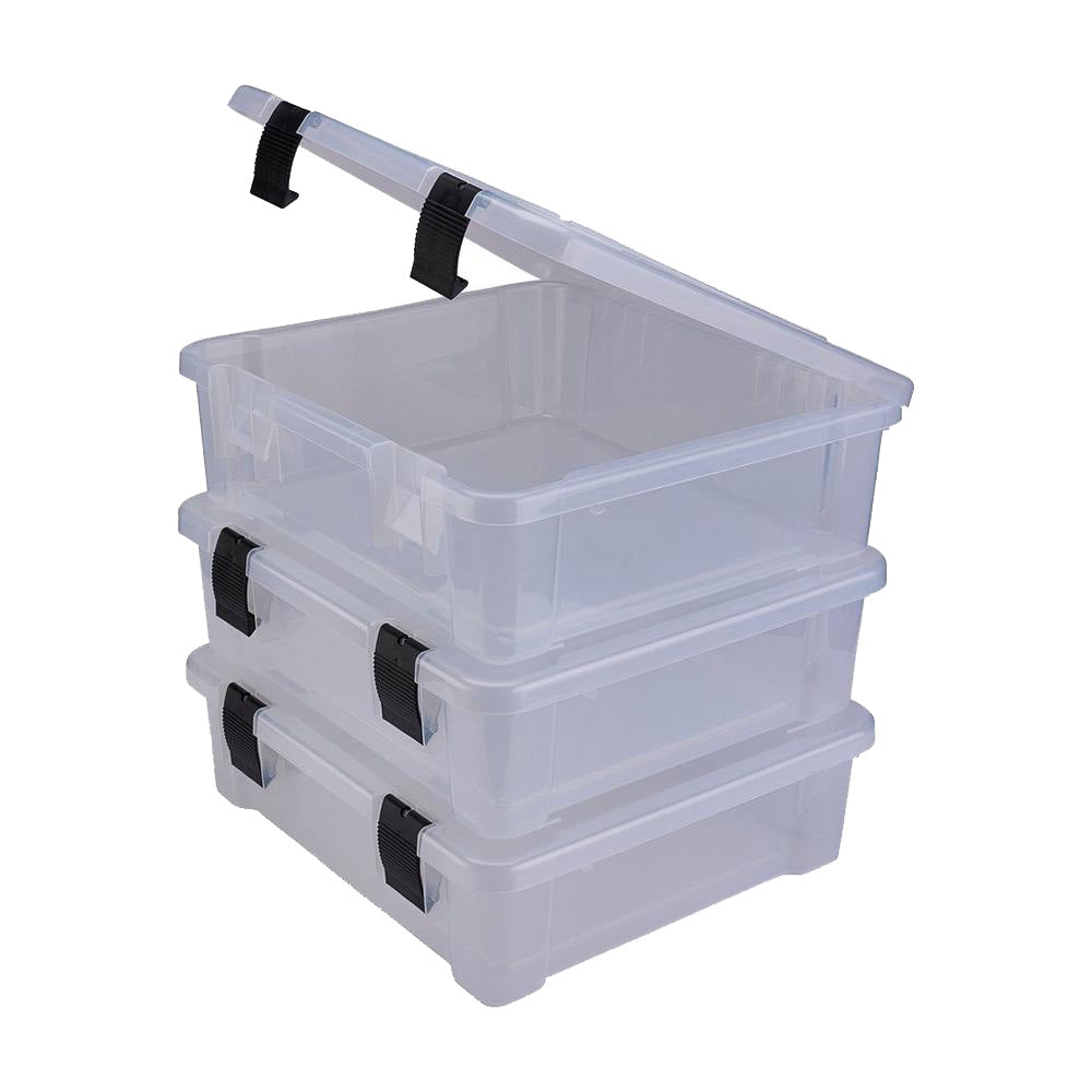Plano ProLatch Stowaway utility box 3-pack for tackle storage and organization