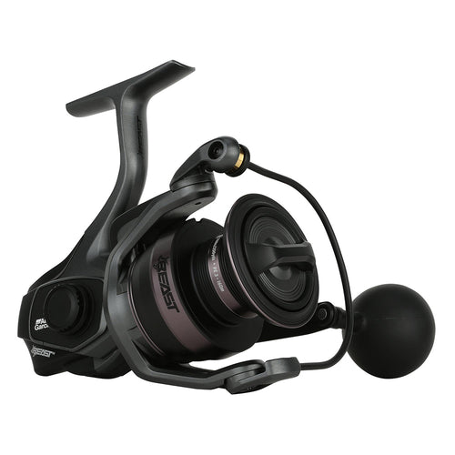 Abu Garcia Beast BST5000H spinning reel with V-Rotor, brass Duragear, and Carbon Matrix drag system