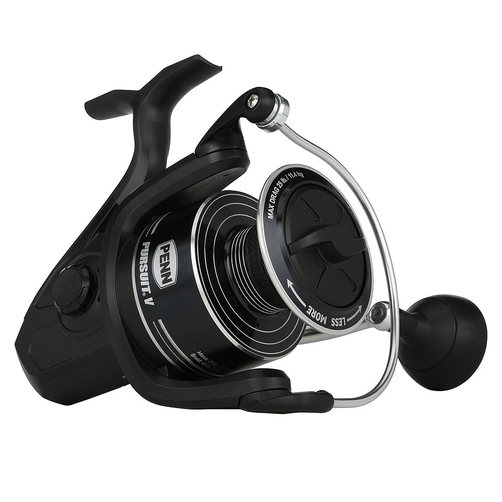 PENN Pursuit V 8000 spinning reel with graphite body and machined aluminum spool
