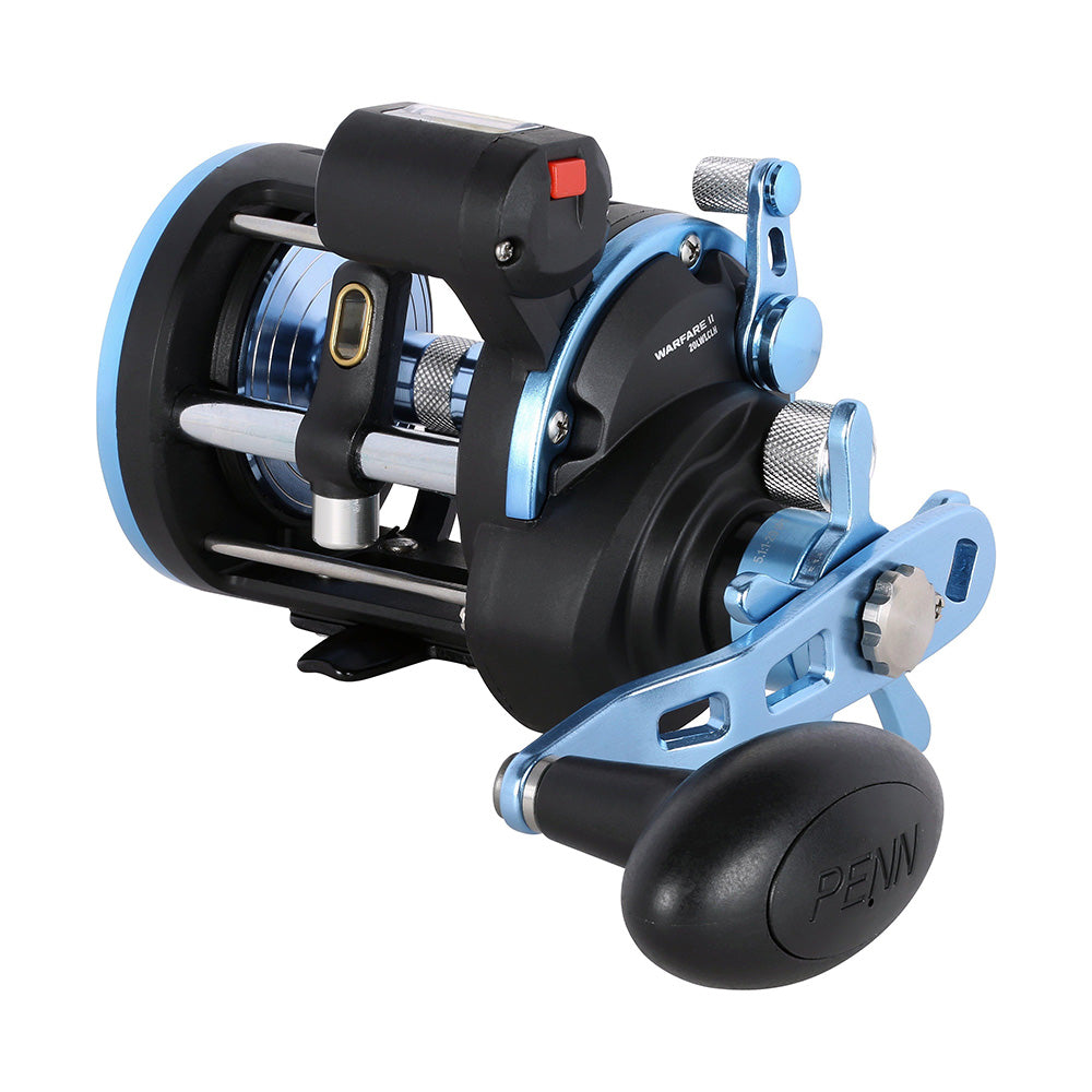 PENN Warfare II Level Wind 20 Left Hand Conventional Reel with Line Counter WARII20LWLCLH