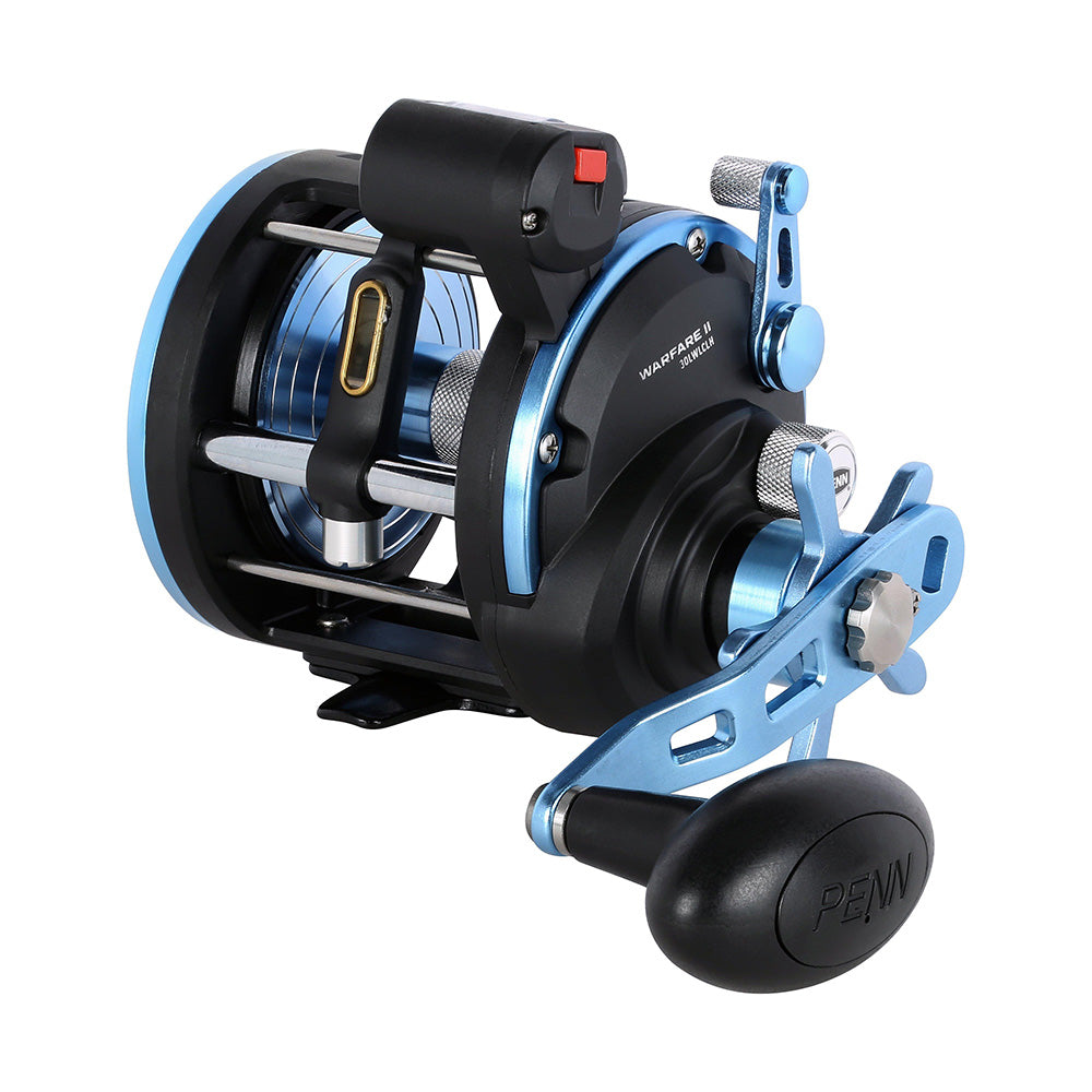 PENN WARII30LWLHLC Warfare II Level Wind 30 Left Hand Conventional Reel w