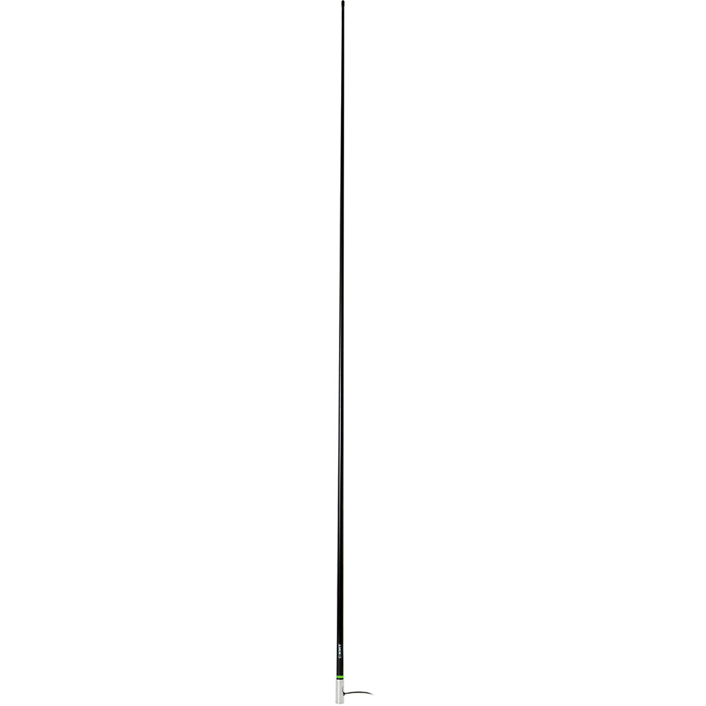Scout 8' Black VHF Antenna 6dB Heavy Stainless Steel Ferrule w/6M RG-8x Includes PL-259 Heavy Duty Offshore Antenna KS-4