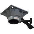 Springfield 2-7/8 inch Trac-Lock III locking boat seat swivel with powder-coated aluminum finish and central tension knob