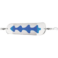 Luhr-Jensen Money Roll Flasher 8-1/4 inch Chrome Ladder finish with UV Bright and Everglo