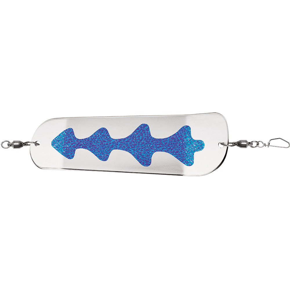 Luhr-Jensen Money Roll Flasher 11-inch Chrome Ladder salmon trolling flasher with UV Bright finish