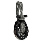 Rupp Braid Proof Outrigger Dredge Pulley with Harken 40mm titanium fly block and Dyneema soft leash