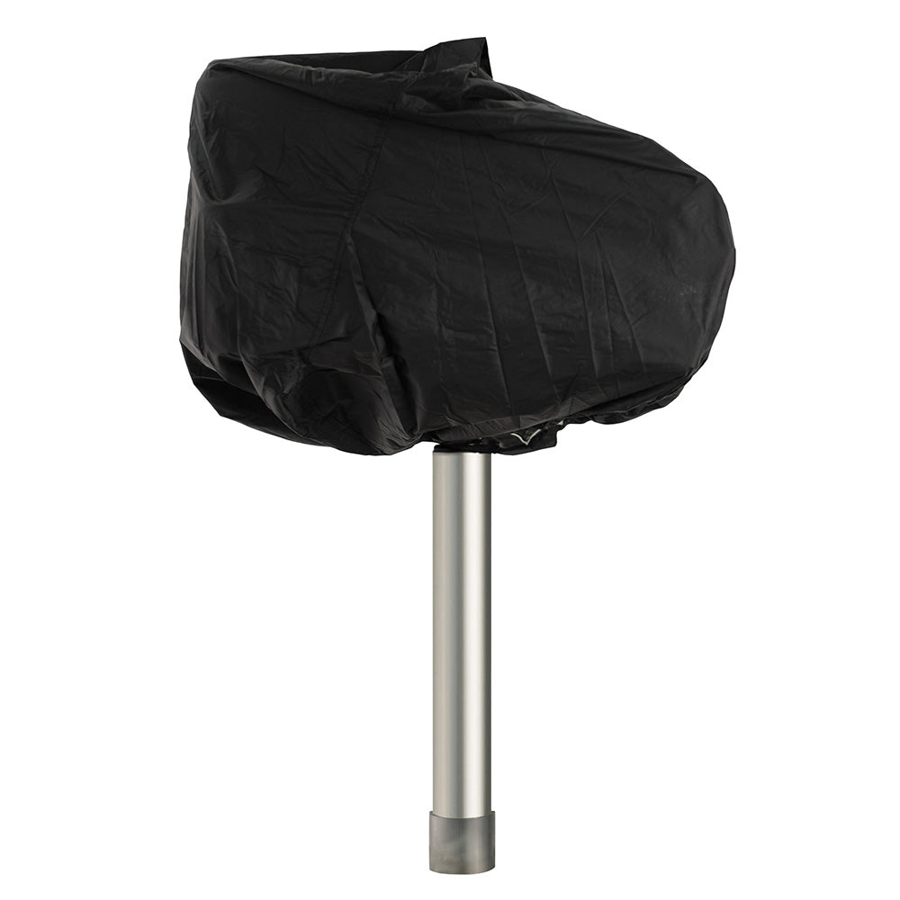 Springfield Marine Economy Low-Back folding boat seat cover in 2-ply polyester with drawstring closure and mesh storage bag