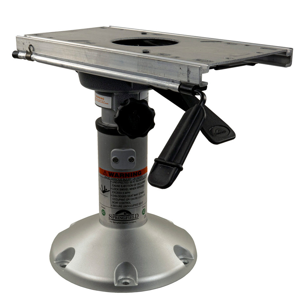 Springfield 2-3/8 inch Adjustable Locking Short Mainstay Package with anodized pedestal and Trac-Lock swivel slide