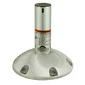 Springfield Explorer 2-3/8" fixed-height locking pedestal with satin anodized aluminum base