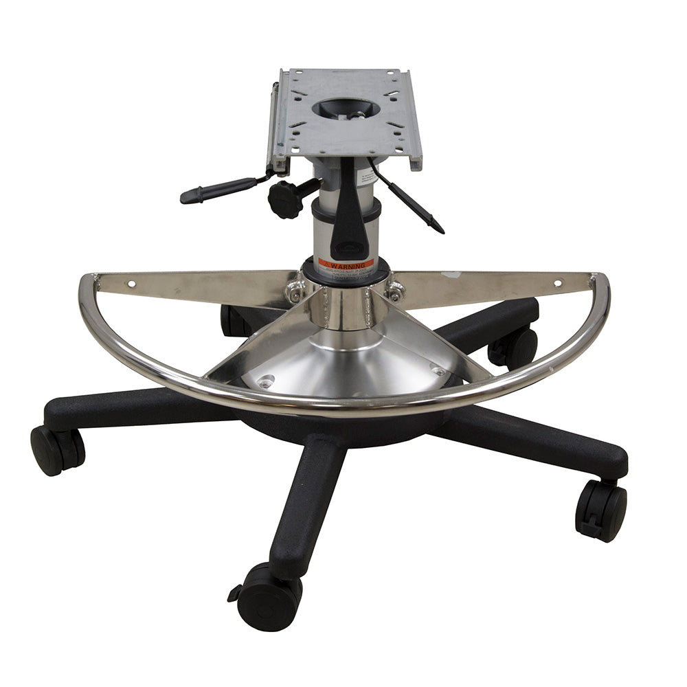 Springfield In-Shore LE1 Adjustable Mainstay Package with Trac-Lock air-ride slide, stainless footrest, and 5-legged deck base