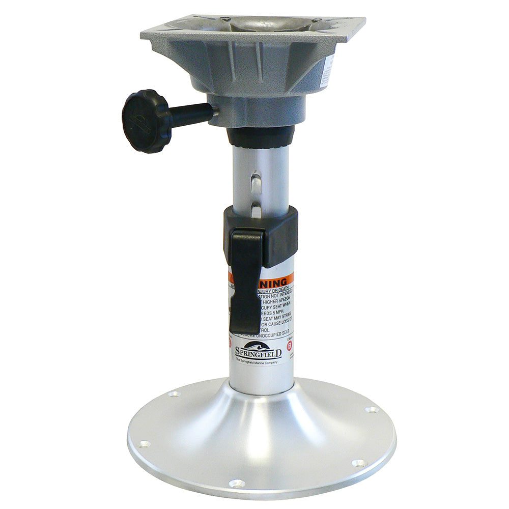 Springfield 2-3/8 inch Clipper adjustable pedestal package with 10-inch round base and Trac-Lock swivel