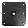 Springfield KingPin 7x7 standard square mild steel boat seat base with black krinkle finish