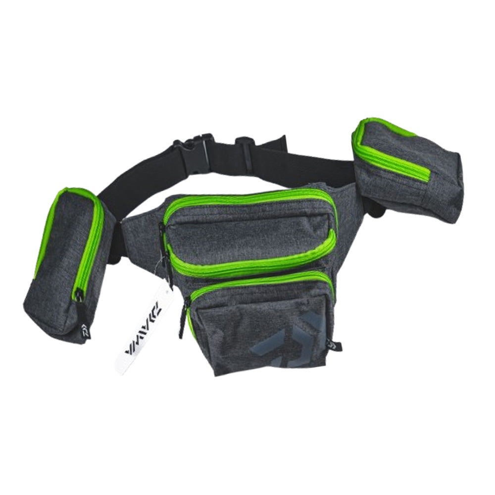 Daiwa D-Vec Hip Bag with water-repellent fabric, padded cell phone pocket and pliers pocket