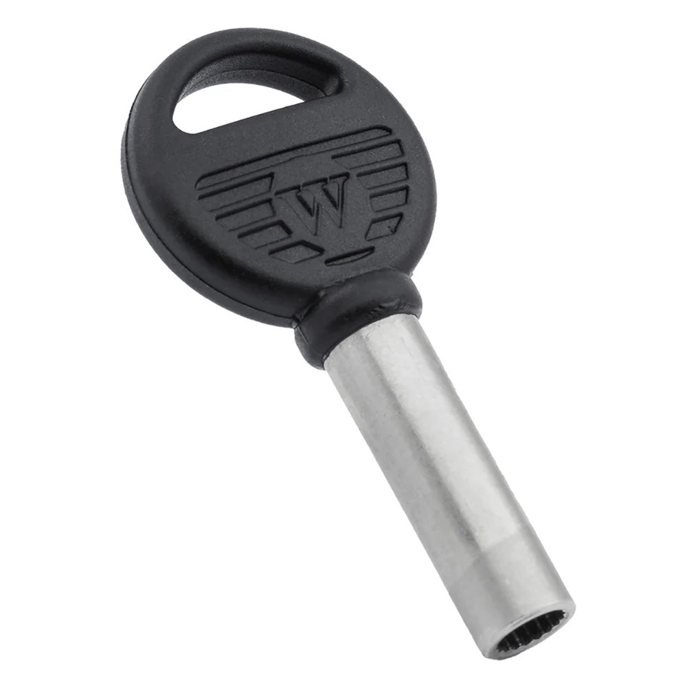 Whitecap molded replacement key for hexagonal compression handle locks