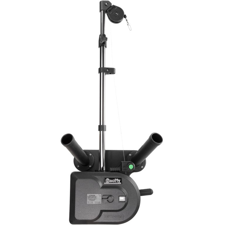 Scotty 1116 Propack 60" Telescoping Electric Downrigger w/ Dual Rod Holders and Swivel Base