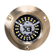 Lumitec SeaBlaze X3 LED Underwater Light bronze housing dual color white blue surface mount