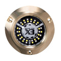 Lumitec SeaBlaze X3 LED Underwater Light bronze housing dual color white blue surface mount