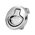 Whitecap 1-1/2 inch beveled non-locking slam latch in 316 stainless steel electropolished finish