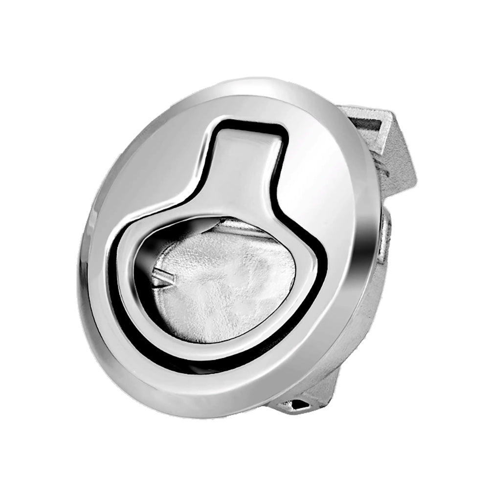 Whitecap 1-1/2 inch beveled non-locking slam latch in 316 stainless steel electropolished finish